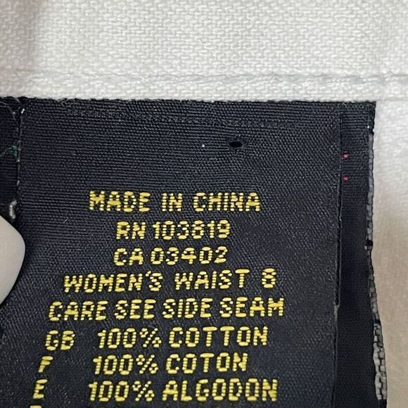 Harley Davidson Women's size 8‎ White Boot Cut Jeans - Picture 7 of 7